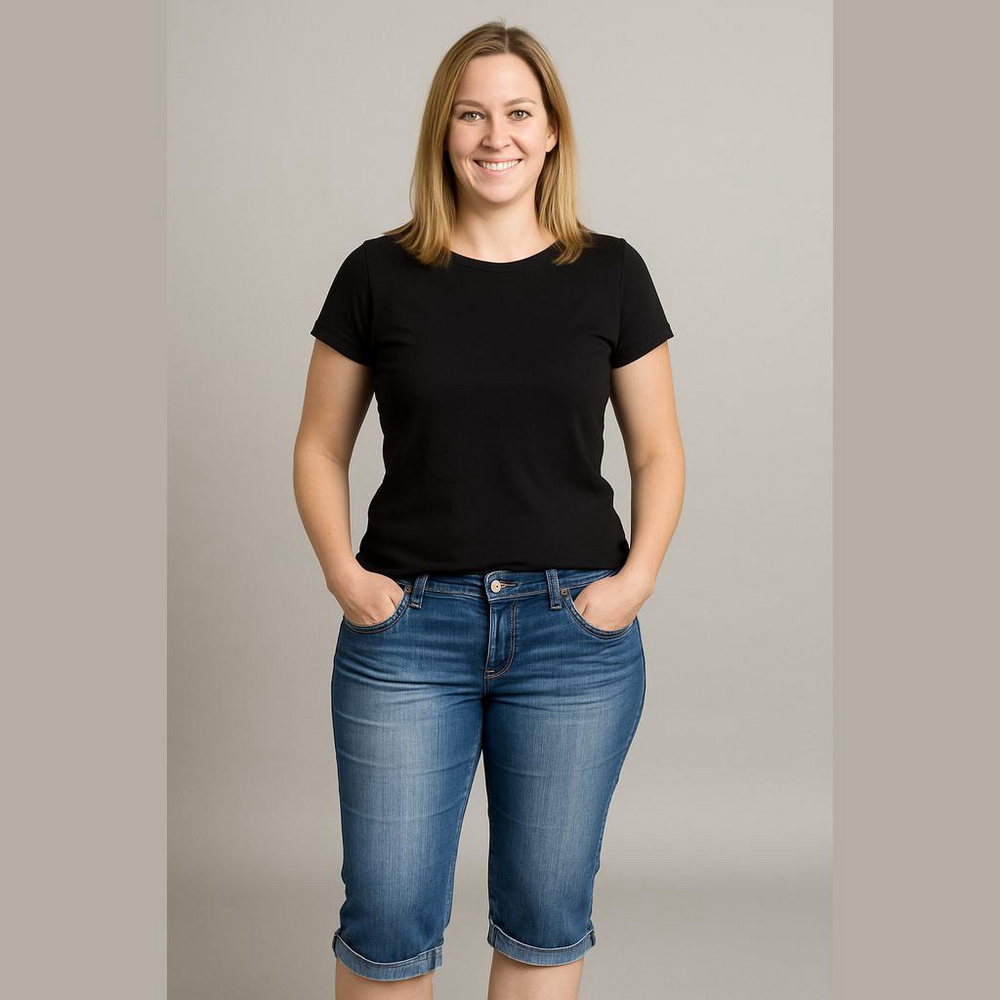 l.e.i. Cropped Jeans with Embroidered Pockets - Size 15 (Minor Flaw)